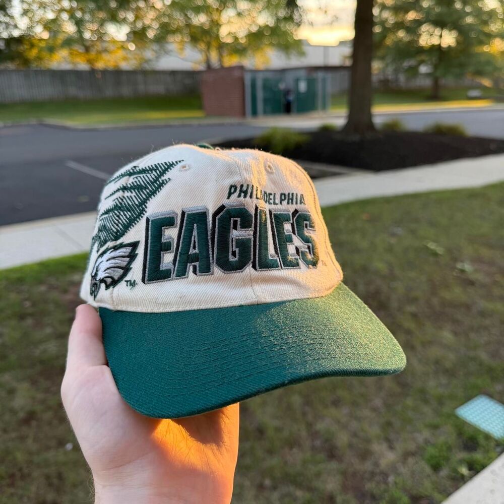 VTG 90s Philadelphia Eagles NFL ProLine Sports Specialties Shadow Snapback Hat
